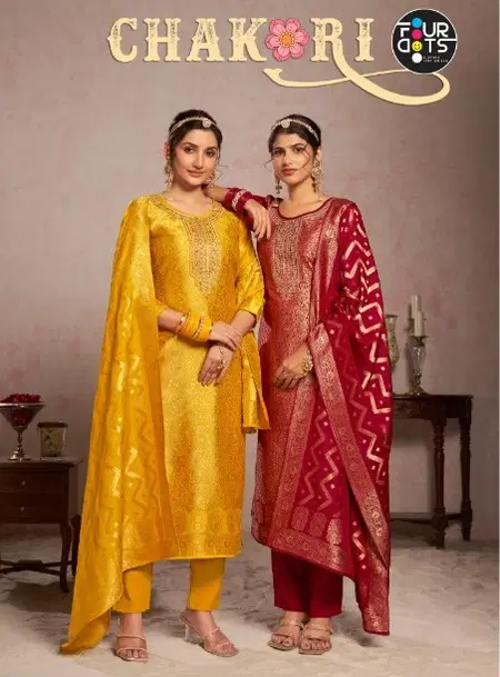 Chakori By Fourdots Jacquard Best Designer Salwar Suits Wholesale Shop In Surat

